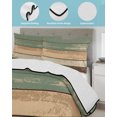 thumbnail image 4 of Green Brown Farmhouse Twin Size Down Alternative Comforter, Lightweight Comforter Quilt Bedding Set with Pillow Shams Vintage Wooden All Seasons Bed Comforter Duvet Insert 68"x86", 4 of 7