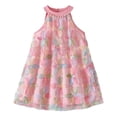thumbnail image 1 of Robe Fillette Sans Manches Robes d'Été pour Filles Robe Évasée à Volants Robe Florale Robes de Fête pour Filles, 1 of 9
