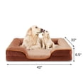 thumbnail image 5 of CONCETTA 42"x32" Orthopedic Dog Bed, XL Pet Sofa Bed with Egg Crate Foam Support, Machine Washable Cover, Brown, 5 of 9