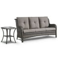 thumbnail image 2 of POCASSY 75" Wide Outdoor Patio Sofa with Cushions and Side Table, 2 of 7