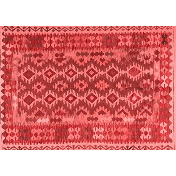 Ahgly Company Indoor Rectangle Persian Red Traditional Area Rugs, 5' x 8'