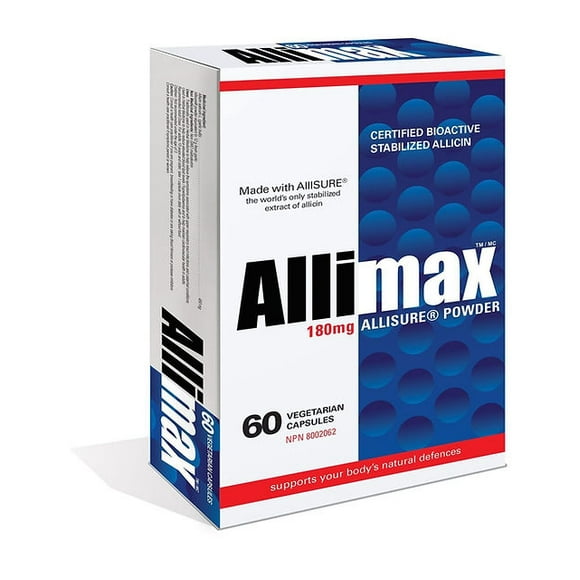 Allimax 180mg - 100% Stabilized Allicin - 60 caps