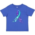 thumbnail image 3 of Inktastic Suicide Prevention Ribbon with Blue and Purple Hearts Boys or Girls Baby T-Shirt, 3 of 5