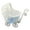 Sky Blue, variant on XINGAG Mini Carriage Basket, Woven Stroller Shaped Candy Holder, Table Centerpiece Decor Storage Basket for Baby Shower Party Favors