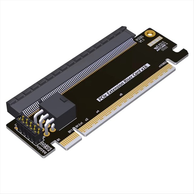 Tarjeta Elevadora PCI Express 5.0 16X de Alta Velocidad con Conectores de Ranura PCI-e A PCIe 16X, Convertidor PCIE X16 para Servidor 1U 2U