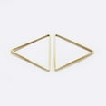thumbnail image 2 of 50pcs Brass Linking Rings Plated Triangle Golden 13x15x1mm Inner Diameter: 11x12mm, 2 of 3