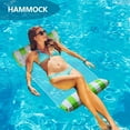 thumbnail image 4 of Water Pool Floating Hammock, Floating Swimming Pool Lounger, Water Hammock Lounger, Swimming Bed Floating Hammock, Comfortable Inflatable Lounger for Swimming Pools, for Adults, Holiday, 4 of 5