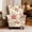 Pink‑Red Wildflower, variant on HUISEFOR French Country Wingback Chair Covers, Toile de jouy Wingback Armchair Slipcover, 2 Piece, 1 Wing Cover & 1 Cushion Cover, Anti‑Scratch, Easy to Install, Furniture Protector