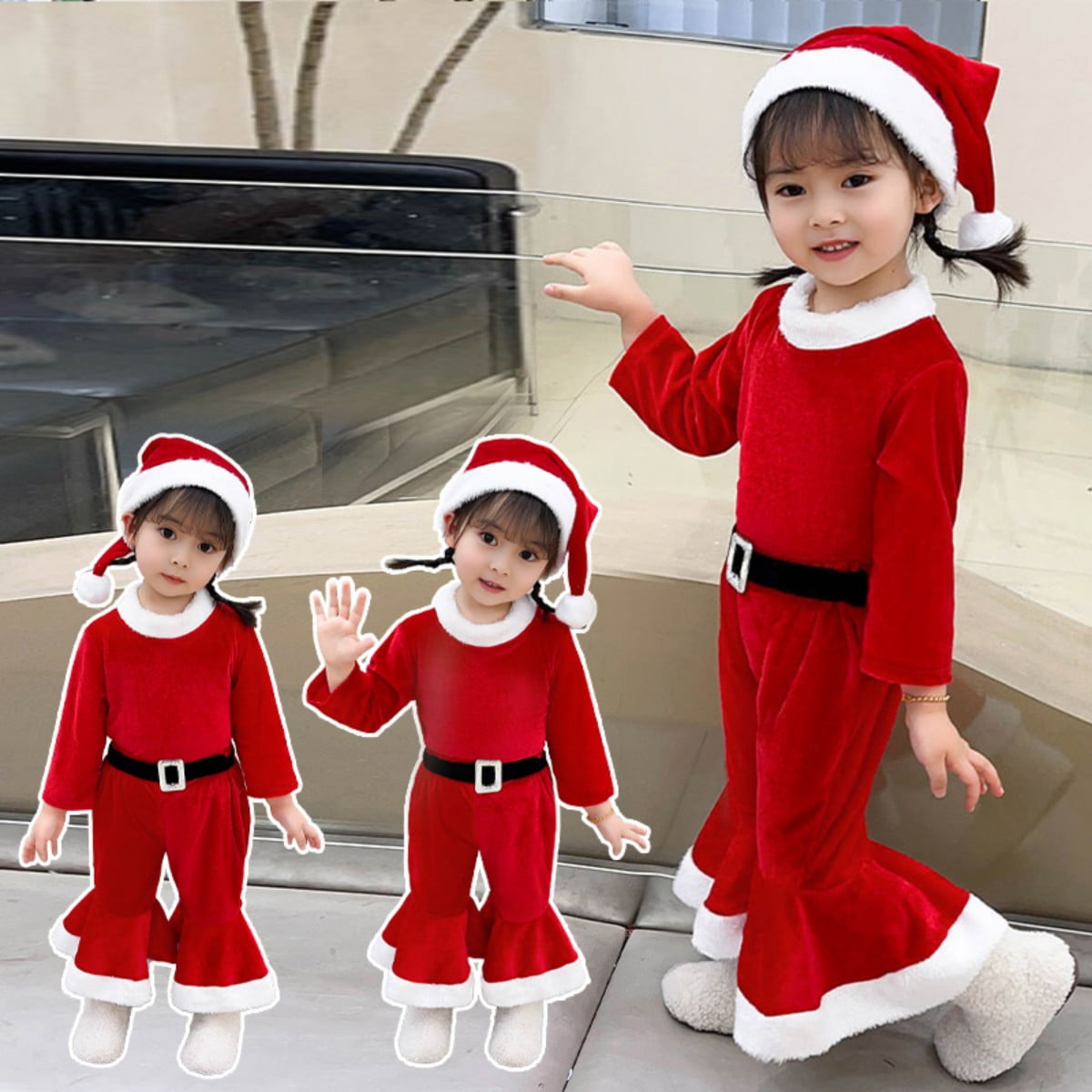 サマーセール ミニグランド バンドル Toddler GYRATEDREAM Girl Costumes Santa Kid Outfit Christmas Girls