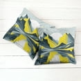 thumbnail image 2 of Ambesonne Lake Throw Pillow Cover Pack of 2, Modern boho Sunrise Mountains, 2 Pcs-36"x16", Mustard Purpleblue White, 2 of 5