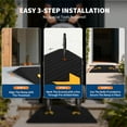 thumbnail image 5 of Garderth Rubber Threshold Ramp,4" Rise Portable Wheelchair Ramp,33069LBS Capacity Rubber Curb Ramp With Channel Cord Cover,All-Weather Non-Slip Surface For Doorways Steps Cars & Pets, 5 of 6
