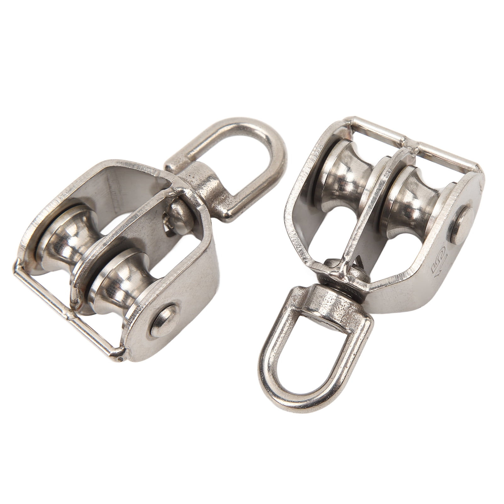 Double Pulley Block Heavy Duty 2Pcs Lifting Double Pulley Block Heavy