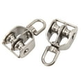 thumbnail image 4 of 2-Pack M15 Heavy-Duty 304 Stainless Steel Double Pulley Blocks with 360° Rotatable Swivel Ring, 35KG Load Capacity for 5mm Ropes/Cables, Ideal for Lifting, DIY Projects, Cranes, and Outdoor/Indoor, 4 of 6