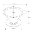 thumbnail image 4 of CAROOTU Réutilisable en Acier Inoxydable Verser sur Filtre à Café Cône Goutteur avec Support de Tasse, 4 of 6
