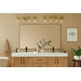 thumbnail image 4 of 45498NBRCLR Kichler Lighting Crosby - 4 Light Bath Vanity-8.75 Inches Tall and 31.25 Inches Wide-Natural Brass Finish-Clear Glass Color, 4 of 5