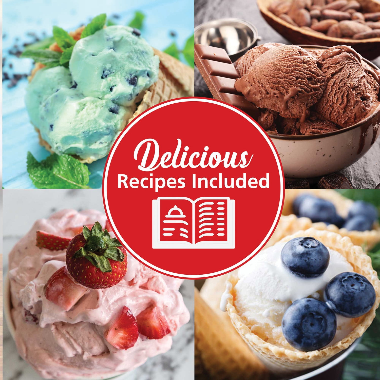 Brentwood Just For Fun 1-Qt. Ice Cream and Sorbet Maker, TS-1410BLPT