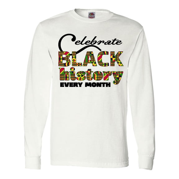 Inktastic Celebrate Black History Every Month Long Sleeve T-Shirt