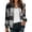 4# Black, variant on Trendy Zip Up Jackets for Women Lightweight Plaid Coat Casual Fall Winter Clothing with Pockets