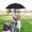 Black, variant on DURUA Chair Umbrella With Clamp Adjustable 27.13in Pink Baby Stroller Sun Shade Beach Outdoor Protection Umbrella