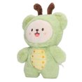 thumbnail image 2 of Lindos muñecos de peluche, muñecos de peluche de dibujos animados suaves para adultos, niños, niñas, cumpleaños, Navidad, insectos verdes, 2 of 5