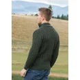 thumbnail image 4 of Irish Men's Aran Merino Wool Sweater 1/2 Zipper Jumper by Original Aran Company, 4 of 4