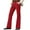 Red, variant on Plebaso Men's Bell Bottom Pants Wide Leg Casual Flare Pants Lightweight Dressy Trousers with Pockets
