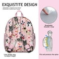 thumbnail image 5 of Cute Dog Lover Backpack with Floral Puppy and Bone Design, Lightweight Small Bag for Work, School, or Travel, 5 of 6