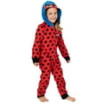 thumbnail image 4 of Miraculous Ladybug Little Girls Zip Up Costume Pajama Coverall Little Kid to Big Kid, 4 of 5