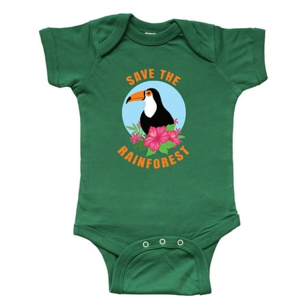 

Inktastic Save the Rainforest Toucan Illustration Gift Baby Boy or Baby Girl Bodysuit