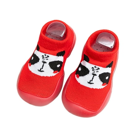 

Newborn Baby Girls Boys First Walkers Shoes Cartoon Animal Printed Soft Sole Shoes Non-Slip Baby Shoes
