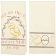 thumbnail image 4 of VHC Brands Sawyer Mill Easter Greetings Chick, Cotton Kitchen Towel Set of 2, 19x28, 4 of 5