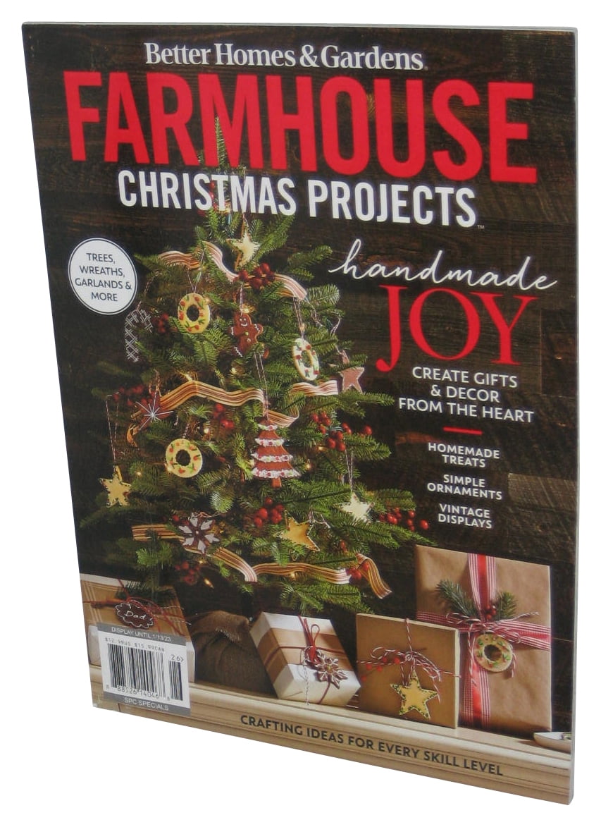 Better Homes & Gardens Farmhouse Christmas Projects 2022 Magazine Book