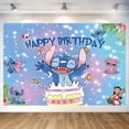 thumbnail image 2 of Fondo de ángel de Lilo y Stitch de Disney, decoraciones personalizables para fiestas de feliz cumpleaños, suministros para fiestas de baby shower, 2 of 5