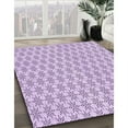 thumbnail image 3 of Ahgly Company Machine Washable Indoor Square Transitional Rich Lilac Purple Area Rugs, 7' Square, 3 of 7