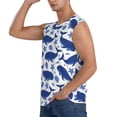 thumbnail image 3 of Pofeuu Whale Print Men's Muscle T-Shirt, Sleeveless, Muscle Tank, Classic Muscle Tee Top For Men Casual Sleeveless Muscle T-Shirt Trendy Clothes-Small, 3 of 7