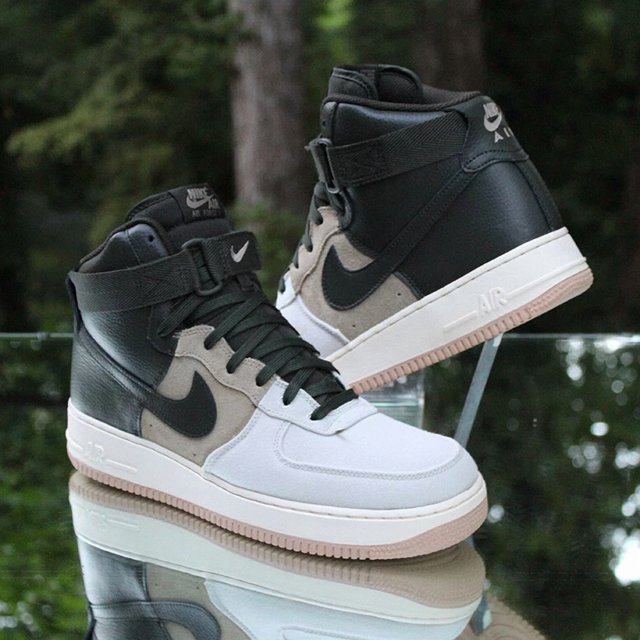 Ni&ke Air Force 1 High 07 LV8 Men’s Size 9.5 Light Bone Sequoia Custom 806403-008