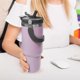 thumbnail image 3 of 20oz Stainless Steel Vacuum Insulated Bottle Travel Coffee Mug Double Wall Insulated with Handle fo, 3 of 3