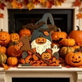 thumbnail image 5 of CSEONE Halloween Decoration Indoor, 2D Halloween Pumpkin Ghost Table Decor, Wooden Standee Mantel Shelf Decoration, Flat Halloween Decor for Festive Party Display, C, 5 of 7