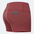 thumbnail image 2 of Tough Mode Women's 3" 5" Mid-Waisted Athletic Running Workout Volleyball Spandex Gym Dance Crossfit WOD Lifting Active Soccer Sports Training Compression Booty Shorts, 2 of 7