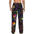 thumbnail image 3 of Balery Men'S Rainbow Jellyfishes Pants,Sleepwear Pants,Pajama Pants,Pj Bottoms Drawstring And Pockets-Small, 3 of 9