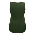 thumbnail image 2 of Aayomet Women'S Summer Tank Top Women's Camisole with Built in Bra Flowy Tank Top with Adjustable Straps Loose Fit Tunic Tops,Green XXL, 2 of 4