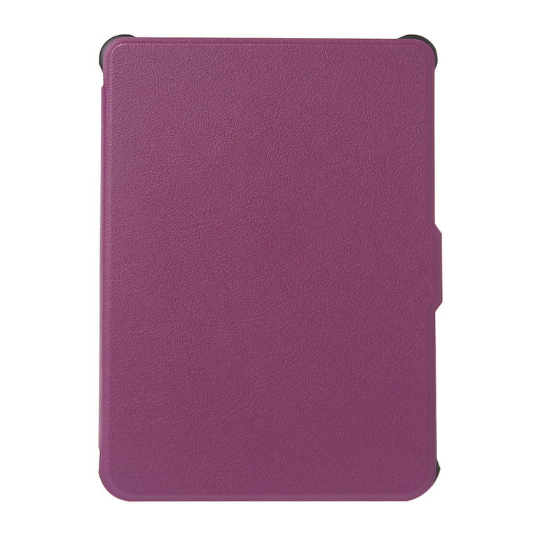 For Kobo Clara 2E Sleep Cover 2022 Leather TPU Protective Ereader Case  Print Flower Purple Magnetic Ebook Hoesje Funda