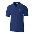 thumbnail image 2 of Men's Cutter & Buck Royal New England Patriots Advantage Tri-Blend Pique Big & Tall Throwback Polo, 2 of 3