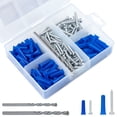 thumbnail image 1 of Kit de tornillería y anclajes de pared KURUI, 200 unidades con broca, 1 of 7