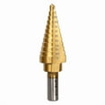 thumbnail image 1 of Hyper Tough 12-Step Split Point Titanium Coated HSS Drill Bit, 1 of 7