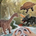 thumbnail image 4 of Juguete de dinosaurio de control remoto - Juguete de dinosaurio que camina realista Robot de juguete eléctrico, 4 of 8