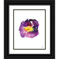 thumbnail image 1 of Fay, Mela 26x32 Black Ornate Wood Framed with Double Matting Museum Art Print Titled - Purple Flower I, 1 of 4