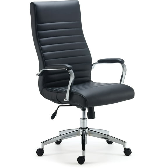 MyOfficeInnovations Bonded Leather Managers Chair Black (53234) 24328572