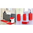 thumbnail image 1 of 7pc Non Slip Mat Rug for bathroom Hunter green Color #6 Ultra Soft Chenille 1 Mat 1 Contour Mat  1 Lid Cover  4pc Ceramic Accessories, 1 of 3