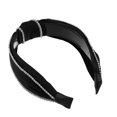 thumbnail image 6 of Unique Bargains 1 Pcs Women Knotted Headbands Fashion Wide Knot Rhinestone Head Bands Hair Accessories Black, 6 of 7